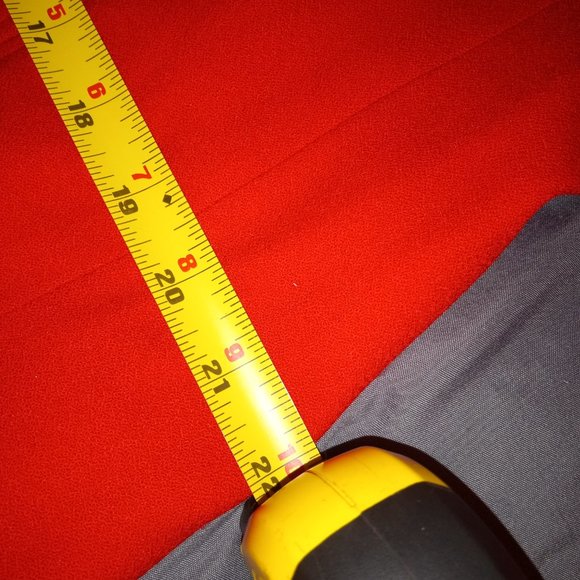 CHURCH FLOW!! 2-piece dark red pleated skirt suit with beautiful gold buttons - Picture 10 of 16